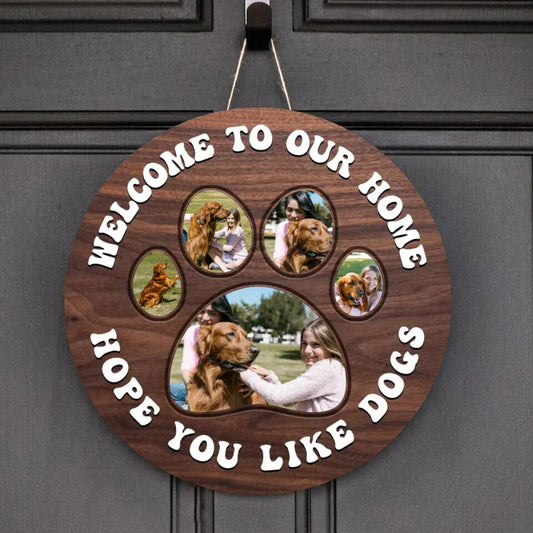 Upload Your Photo - Personalized Door Sign For Your Fur Babies
