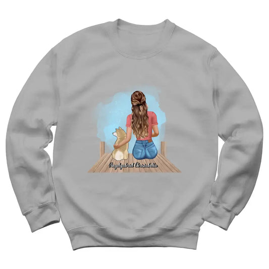 Girl With A Dog - Personalized Sweatshirt For Your Dogs